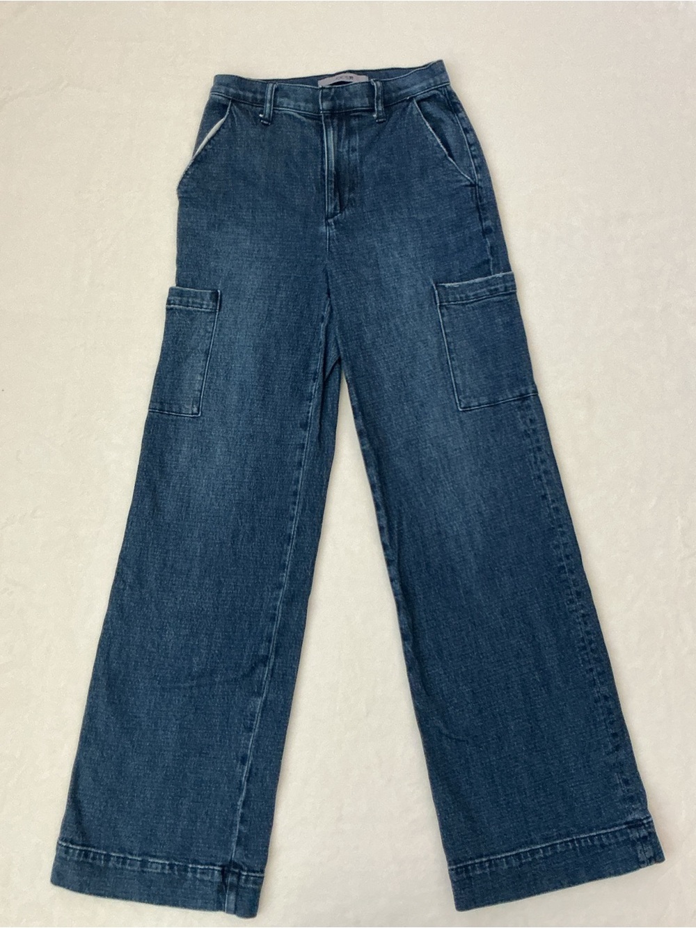 Joe's Jeans Dalia Cargo Wide Leg Jeans Size 25 Blue Utility